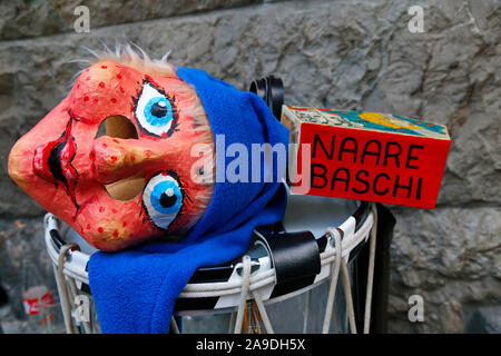 Maske auf die Basler Fasnacht, Basel, Kanton Basel-Stadt, Schweiz Stockfoto