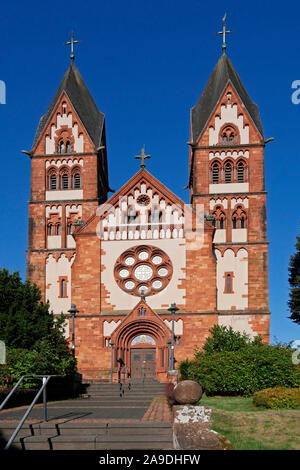 Wallfahrtskirche St. Lutwinus, Mettlach, Saar, Saarland, Deutschland Stockfoto