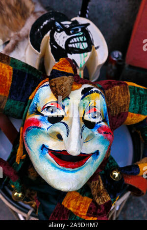 Maske auf die Basler Fasnacht, Basel, Kanton Basel-Stadt, Schweiz Stockfoto