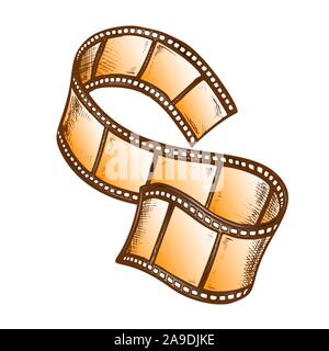 Film für das Kino Projektor Farbe Vektor Stock Vektor