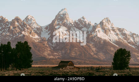 John moulton Scheune im Schatten der Tetons Stockfoto