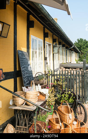 Bornholm Svaneke Købmandshandel, historischen Shop, Stockfoto