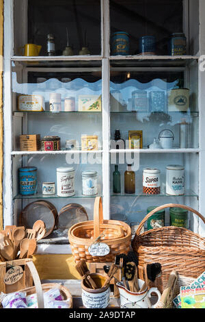 Bornholm Svaneke Købmandshandel, historischen Shop, Stockfoto