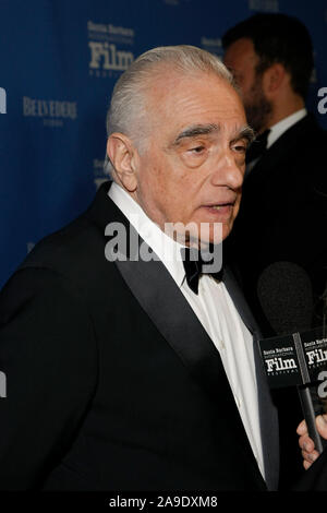 Santa Barbara, CA. 14 Nov, 2019. Martin Scorsese nimmt an der Santa Barbara International Film Festival" Kirk Douglas Preis für hervorragende Leistung im Film "Gala zu Ehren Martin Scorsese im Ritz Carlton Bacara am 14. November 2019 in Santa Barbara, CA. Credit: cra Sh/Image Space/Medien Punch/Alamy leben Nachrichten Stockfoto