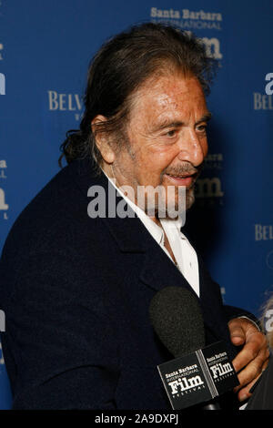 Santa Barbara, CA. 14 Nov, 2019. Al Pacino besucht die Santa Barbara International Film Festival" Kirk Douglas Preis für hervorragende Leistung im Film "Gala zu Ehren Martin Scorsese im Ritz Carlton Bacara am 14. November 2019 in Santa Barbara, CA. Credit: cra Sh/Image Space/Medien Punch/Alamy leben Nachrichten Stockfoto