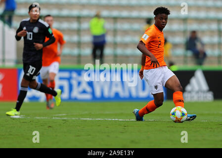 14. November 2019; Bezerrao Stadion, Brasilia, Distrito Federal, Brasilien; FIFA U-17-Weltmeisterschaft 2019 in Brasilien, Mexiko, Niederlande; Sontje Hansen von Niederlande Stockfoto