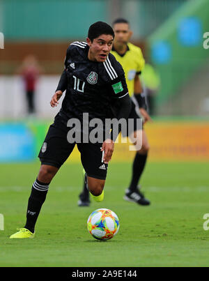 14. November 2019; Bezerrao Stadion, Brasilia, Distrito Federal, Brasilien; FIFA U-17-Weltmeisterschaft 2019 in Brasilien, Mexiko, Niederlande, Israel Luna von Mexiko Stockfoto