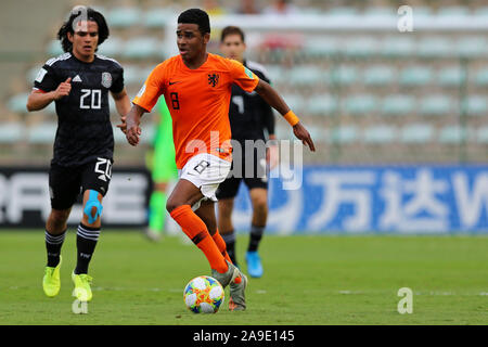 14. November 2019; Bezerrao Stadion, Brasilia, Distrito Federal, Brasilien; FIFA U-17-Weltmeisterschaft 2019 in Brasilien, Mexiko, Niederlande; Ian Maatsen der Niederlande Stockfoto