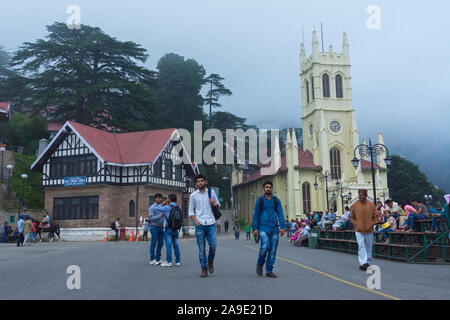 Shimla Kirche, Spiti Valley, Himachal Pradesh, Indien Stockfoto