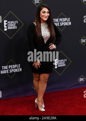 Santa Monica, CA, USA - 10.November 2019: Deena Nicole Cortese besucht die 45. jährliche People's Choice Awards auf der Barker Hangar Stockfoto