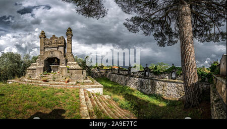 Friedhof von Civitella d'Agliano Stockfoto