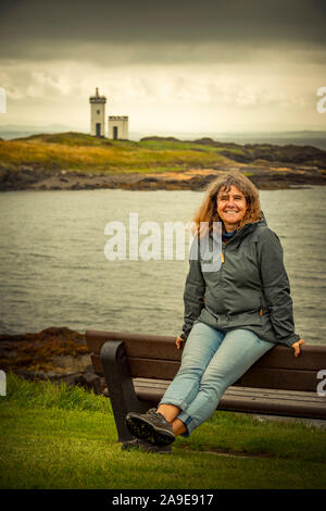 Europa, Großbritannien, Schottland, Küste, Küstenweg, Fife Coastal Path, Elie, Elie Ness Lighthouse Stockfoto