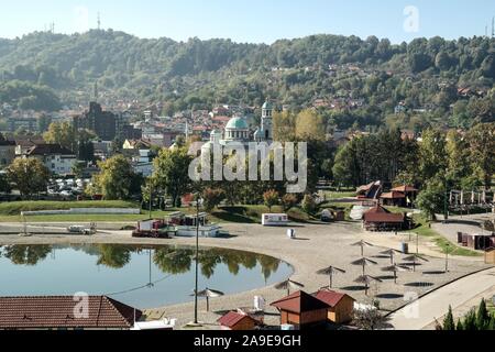 Pannonische Seen, Tuzla, Bosnien und Herzegowina Stockfoto