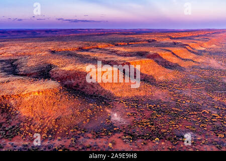 Luftaufnahme der George Gill reicht in abgelegenen Zentral Australien im Northern Territory Stockfoto