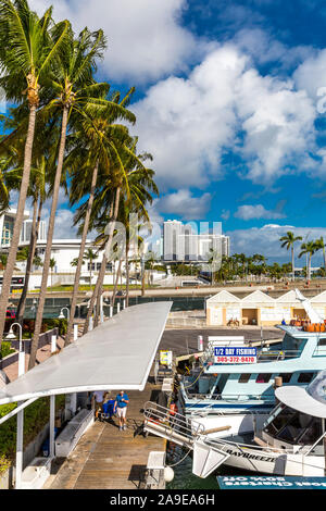 Bayside Marketplace, Shopping Center, Miamarina am Bayside, Biscayne Boulevard, Zentrum der Stadt, Miami, Miami-Dade County, Florida, USA, Nord Stockfoto