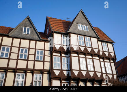 Deutschland, Niedersachsen, Wolfenbüttel, Altstadt, Fachwerkhaus, Gauben Stockfoto