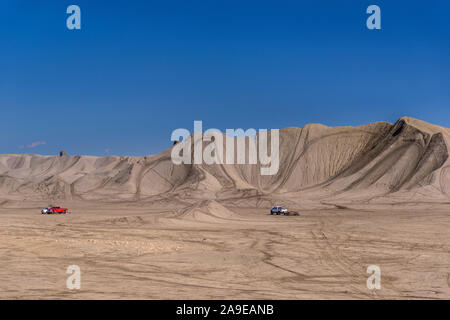 Die USA, Utah, Wayne County, Caineville, Swing Arm Stadt OHV, Factory Butte spezielle Freizeit- Bereich Stockfoto