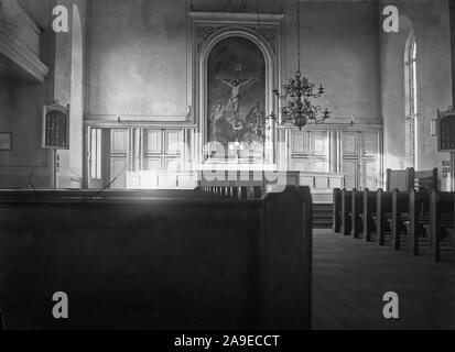 Innenraum der Kirche in Finnland Kirche Ca. 1900-1920 Stockfoto