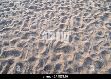 Reisen nach Südkorea - Sand Oberfläche von Deungdae Strand in Sokcho city im Herbst Dämmerung Stockfoto