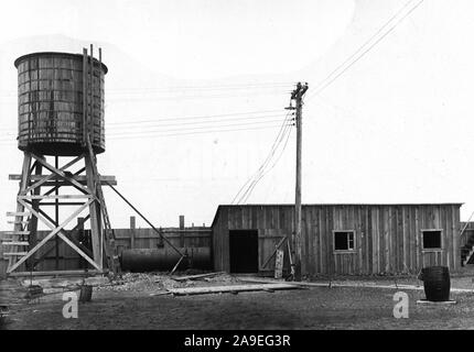 Entwicklung der Helium unter der Leitung des Präsidiums der Gruben. Anlagen zur Wasserversorgung. Anlagen 1 und 2, Norden Fort Worth, Texas Stockfoto