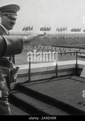 Eva Braun Sammlung (ossam) - Adolf Hitler Ca. 1930s oder 1940s Stockfoto