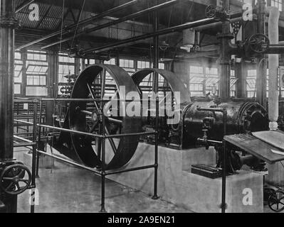 Entwicklung der Helium arbeiten unter der Leitung von Büro der Gruben. Eine von zwei 1-stufige Kompressoren. North Fort Worth, Texas Stockfoto