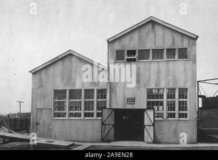 Entwicklung der Helium arbeiten unter der Leitung des Präsidiums der Gruben. Dreschwerk Gebäude, North Fort Worth, Texas Stockfoto