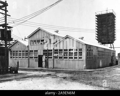 Entwicklung der helium Arbeiten an unter der Leitung des Präsidiums des Mines durchgeführt. Kompressorgebäude,Fort Worth, Texas Stockfoto