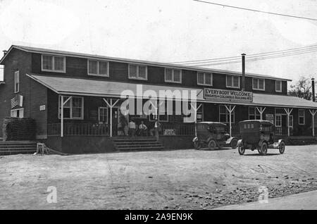 1918 oder 1919 - Bibliothek, Camp Taylor, Kentucky Stockfoto