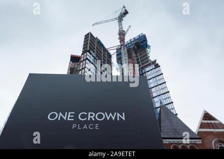 Bürogebäude, an einer Krone, Wilson Street, London, EC2, UK Stockfoto