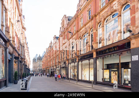 King Edward Street, Victoria Quarter, Leeds, West Yorkshire, England, Großbritannien Stockfoto