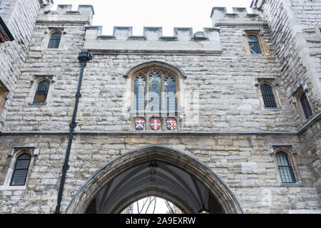 St John's Gate, Clerkenwell - der ehemaligen südlichen Eingang zum inneren Bezirk Clerkenwell Priorat, Farringdon, London, UK Stockfoto