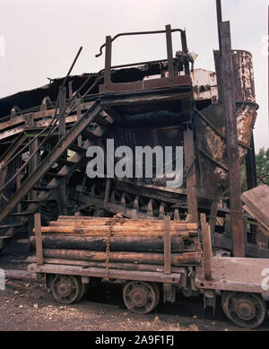 1987 Caphouse Colliery, Wakefield, West Yorkshire, Nordengland, Großbritannien Stockfoto