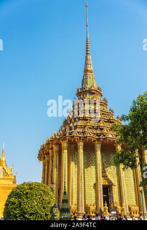 Bangkok, Thailand - Januar 4, 2016: Ordination Hall im Grand Palace Architektur komplexe in Bangkok. Stockfoto