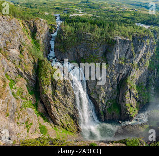 In Måbodålen Norwegen Vøringsfossen Stockfoto