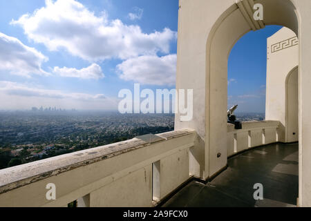 Blick vom Griffith Park Observatory nach Los Angeles, Kalifornien, USA Stockfoto