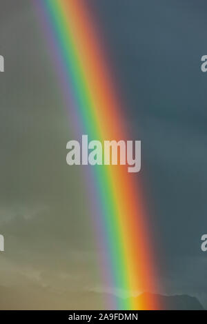 Regenbogen in den Himmel Stockfoto