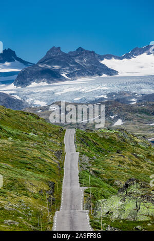 Der County Road 55 in Jotunheimen, Norwegen Stockfoto