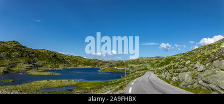 Straße Nr. 55 Auf dem Sognefjell in Jotunheimen/Norwegen Stockfoto