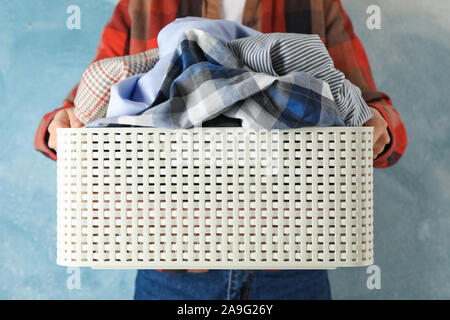 Wäschekorb, Wäsche, hand Wäsche, Weidenkorb, waschen Sprungbrett