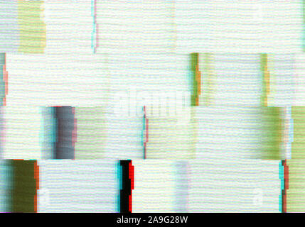 Zusammenfassung Hintergrund mit Glitch scanlines Stockfoto