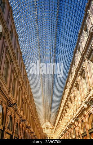 Die Galeries Royales Saint-Hubert in Brüssel, Belgien Stockfoto