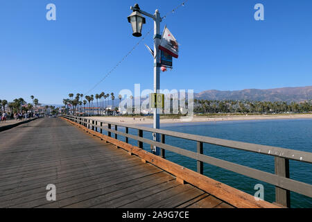 Stearns Wharf, Santa Barbara, Kalifornien, USA Stockfoto