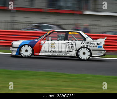 Mark Smith, Arran Molton-Smith, BMW M3 E30, historische Tourenwagen Challenge, 1966-1990, Silverstone Classic, Juli 2019, Silverstone, Northamptonshire, Stockfoto