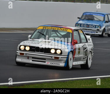 Mark Smith, Arran Molton-Smith, BMW M3 E30, historische Tourenwagen Challenge, 1966-1990, Silverstone Classic, Juli 2019, Silverstone, Northamptonshire, Stockfoto