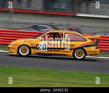 Carey McMahon, Ford Sierra Cosworth RS 500, historische Tourenwagen Challenge, 1966-1990, Silverstone Classic, Juli 2019, Silverstone, Northamptonshire, E Stockfoto