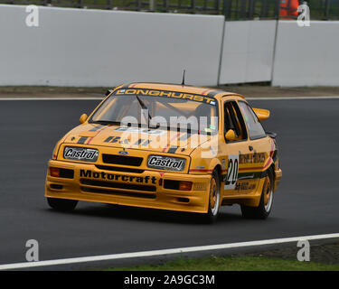 Carey McMahon, Ford Sierra Cosworth RS 500, historische Tourenwagen Challenge, 1966-1990, Silverstone Classic, Juli 2019, Silverstone, Northamptonshire, E Stockfoto