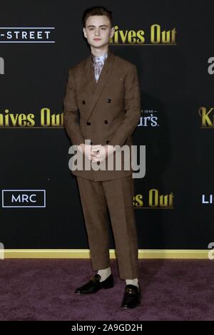 Los Angeles, CA. 14 Nov, 2019. Jaeden Martell, Jaeden Lieberher in der Ankunftshalle für MESSER AUS Premiere, Regency Dorf Theater - Westwood, Los Angeles, CA November 14, 2019. Credit: Priscilla Grant/Everett Collection/Alamy leben Nachrichten Stockfoto