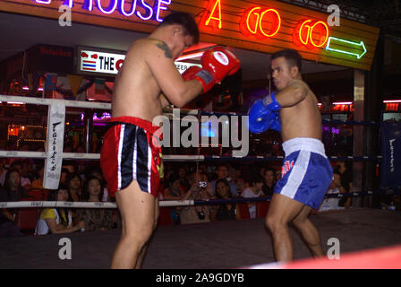 Thaiboxen in Pattaya Stockfoto