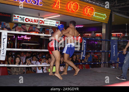 Thaiboxen in Pattaya Stockfoto